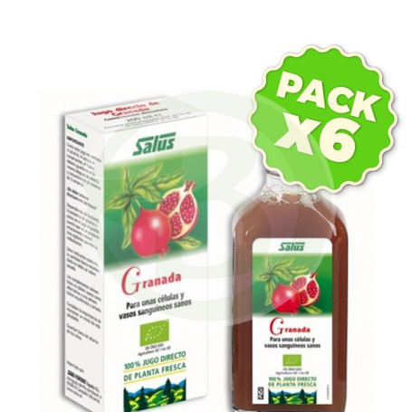 Pack 6x Jugo de Granada 200Ml. Salus