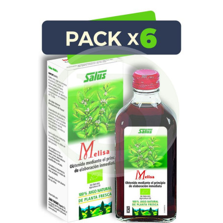 Pack 6x Melisa Jugo 200Ml. Salus