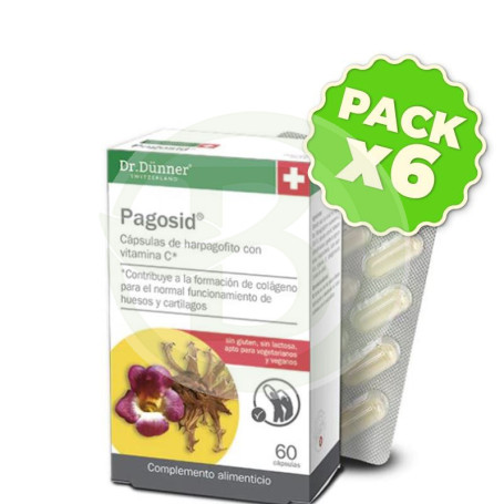 Pack 6x Pagosid 60 Capsulas Dr. Dunner