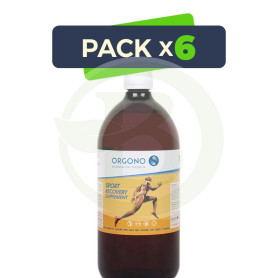 Pack 6x Orgono Sport Recovery Supplement 1Lt. Silicium