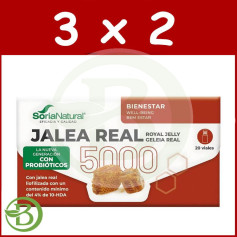 Pack 3x2 Jalea Real 5000 con Probióticos 20 Viales Soria Natural