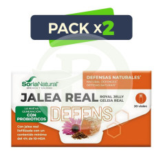 Pack 2x Jalea Real Defens con Probióticos 20 Viales Soria Natural