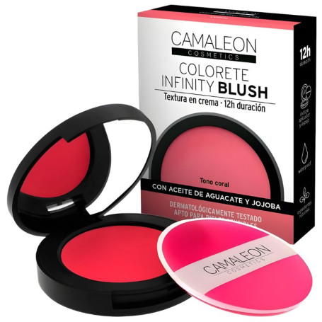 Colorete en Crema Infinity Blush Coral Camaleon