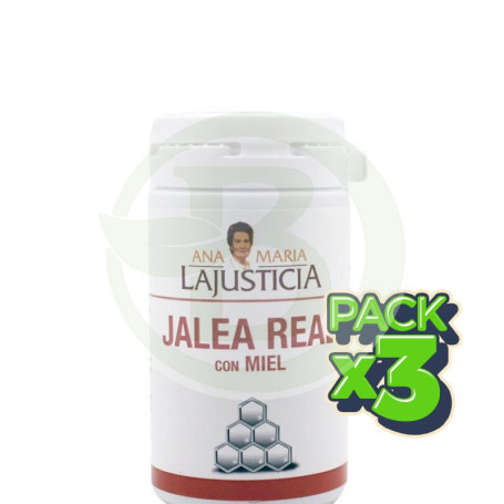 Pack 3x Jalea Real con Miel 135Gr. Ana Maria Lajusticia