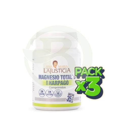 Pack 3x Magnesio Total 5 Sales + Harpago 70 Comprimidos Ana M. la Justic