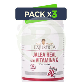 Pack 3x Jalea Real con Vitamina C 60 Cápsulas Ana María Lajusticia