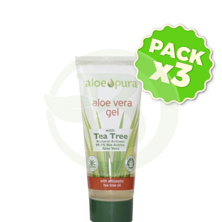 Pack 3x Gel Aloe Vera con Árbol de Té BIO Evicro