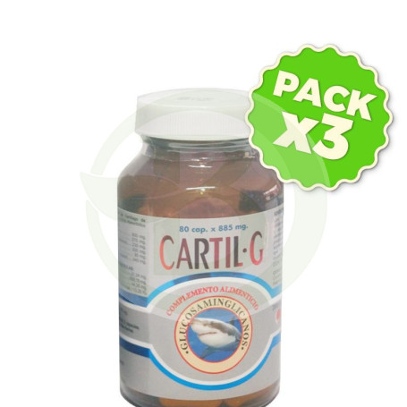Pack 3x Cartil G Golden Green 80 Cápsulas