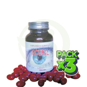 Pack 3x Ocusal Golden Green 60 Perlas