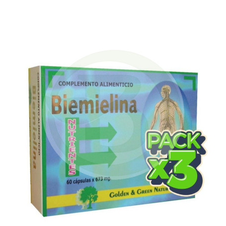 Pack 3x Bimielina Golden Green 60 Cápsulas
