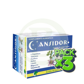 Pack 3x Ansidor 60 Capsulas Golden Green