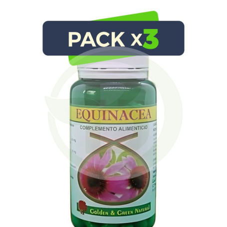 Pack 3x Equinácea 90 Cápsulas Golden Green