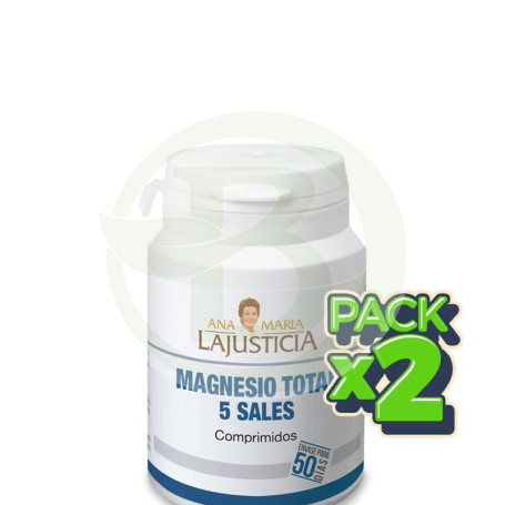 Pack 2x Magnesio Total 5 Sales 100 Comprimidos Ana M. Lajusticia