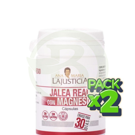 Pack 2x Jalea Real con Magnesio 60 Cápsulas Ana María Lajusticia