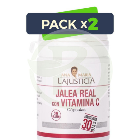 Pack 2x Jalea Real con Vitamina C 60 Cápsulas Ana María Lajusticia