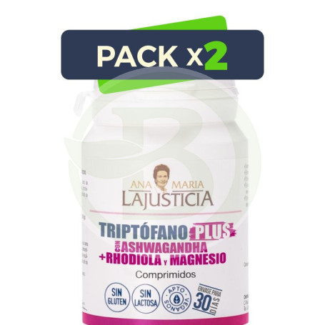 Pack 2x Triptófano Plus con Ashwagandha 60 Comp. Ana María Lajusticia