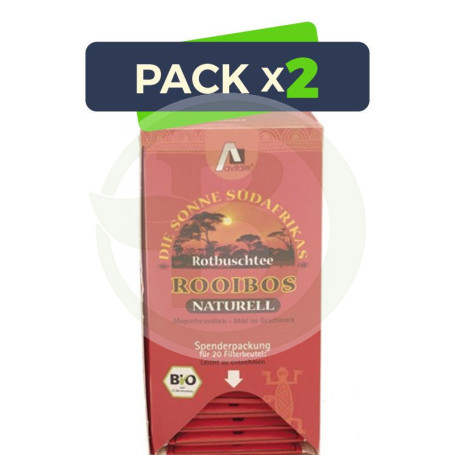Pack 2x Infusiones de Té Rooibos Natural BIO Evicro