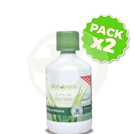 Pack 2x Zumo de Aloe Vera Potencia Máxima 500Ml. Evicro