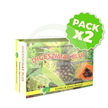 Pack 2x Digeszimas Plus Golden Green 60 Cápsulas