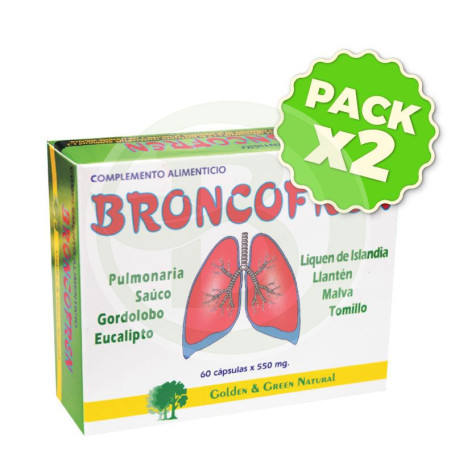Pack 2x Broncofren 60 Cápsulas Golden Green
