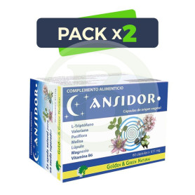 Pack 2x Ansidor 60 Capsulas Golden Green