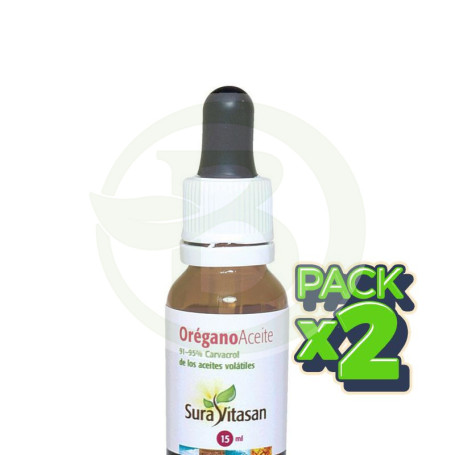 Pack 2x Orégano Salvaje Aceite 15Ml. Sura Vitasan