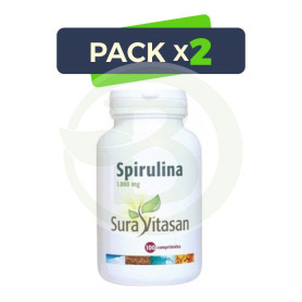 Pack 2x Spirulina 100 Comprimidos Sura Vitasan