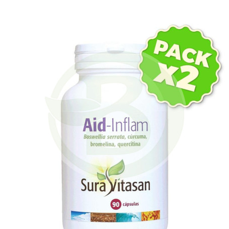Pack 2x Aid-Inflam 90 Cápsulas Sura Vitasan