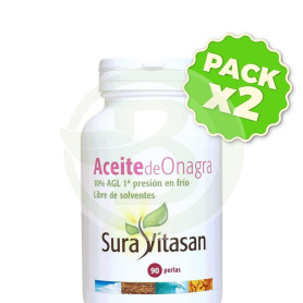 Pack 2x Aceite de Onagra 90 Perlas Sura Vitasan
