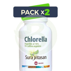 Pack 2x Chlorella 300 Cápsulas Sura Vitasan