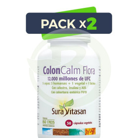 Pack 2x Coloncalm Flora 30 Cápsulas Sura Vitasan