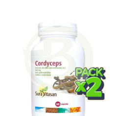 Pack 2x Cordyceps 60 Cápsulas Sura Vitasan