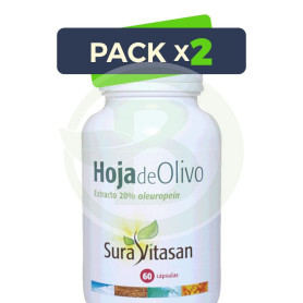 Pack 2x Hoja de Olivo 60 Cápsulas Sura Vitasan