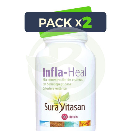 Pack 2x Infla Heal 90 Cápsulas Sura Vitasan