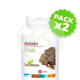 Pack 2x Maitake 400Mg. 60 Cápsulas Sura Vitasan