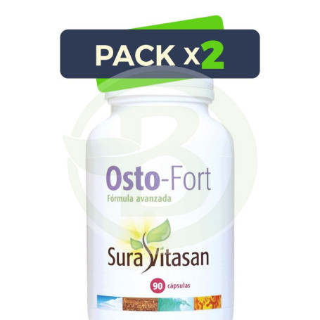 Pack 2x Osto-Fort 90 Cápsulas Sura Vitasan