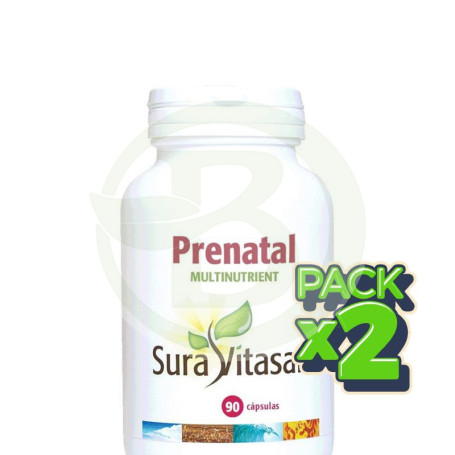 Pack 2x Prenatal Multinutrient 90 Cápsulas Sura Vitasan