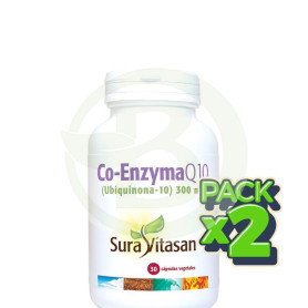 Pack 2x Coenzima Q10 300Mg. 30 Cápsulas Sura Vitasan