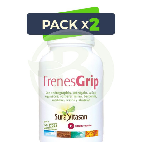 Pack 2x Frenes Grip 15 Cápsulas Sura Vitasan