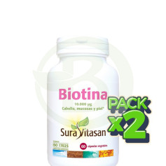 Pack 2x Biotina 60 Cápsulas Sura Vitasan