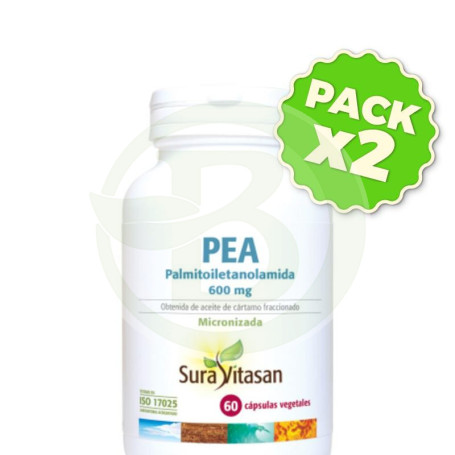 Pack 2x Pea 60 Capsulas Sura Vitasan