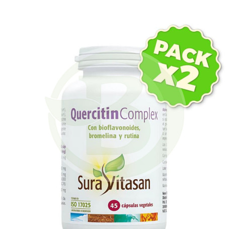 Pack 2x Quercitin Complex 45 Capsulas Sura Vitasan
