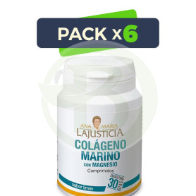 Pack 6x Colágeno Marino con Magnesio Sabor 180 Comprimidos Ana Maria Lajusticia