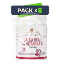 Pack 6x Jalea Real con Vitamina C 60 Cápsulas Ana María Lajusticia