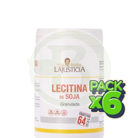 Pack 6x Lecitina De Soja Granulada 450Gr Ana María Lajusticia