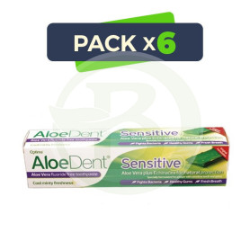 Pack 6x Dentífrico Sensible con Aloe Vera Evicro