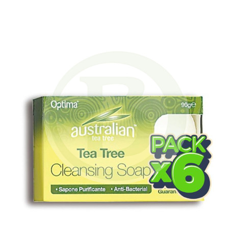 Pack 6x Jabón con Árbol de Té Evicro
