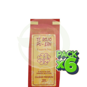 Pack 6x Té Pu-Erh 100Gr. Evicro