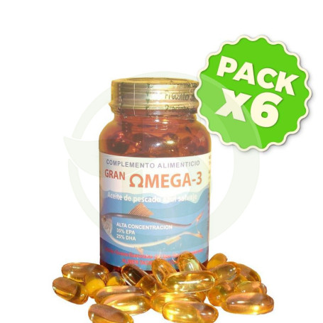 Pack 6x Gran Omega 3 Golden Green 60 Cápsulas