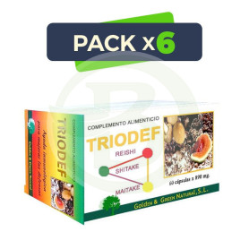 Pack 6x Triodef Golden Green 60 Cápsulas
